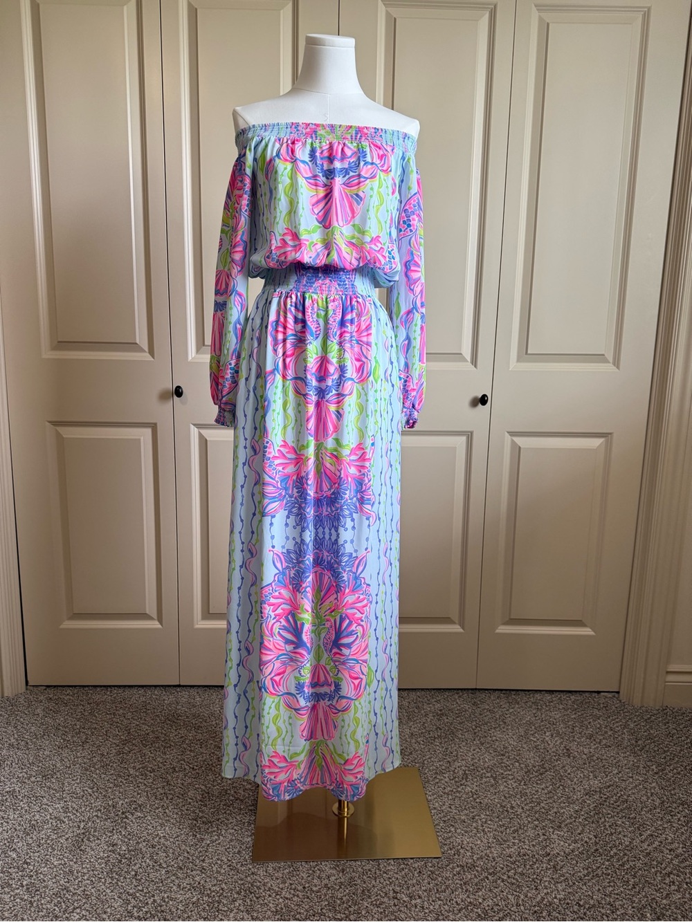 Bria Maxi Dress in Pastel Floral Print